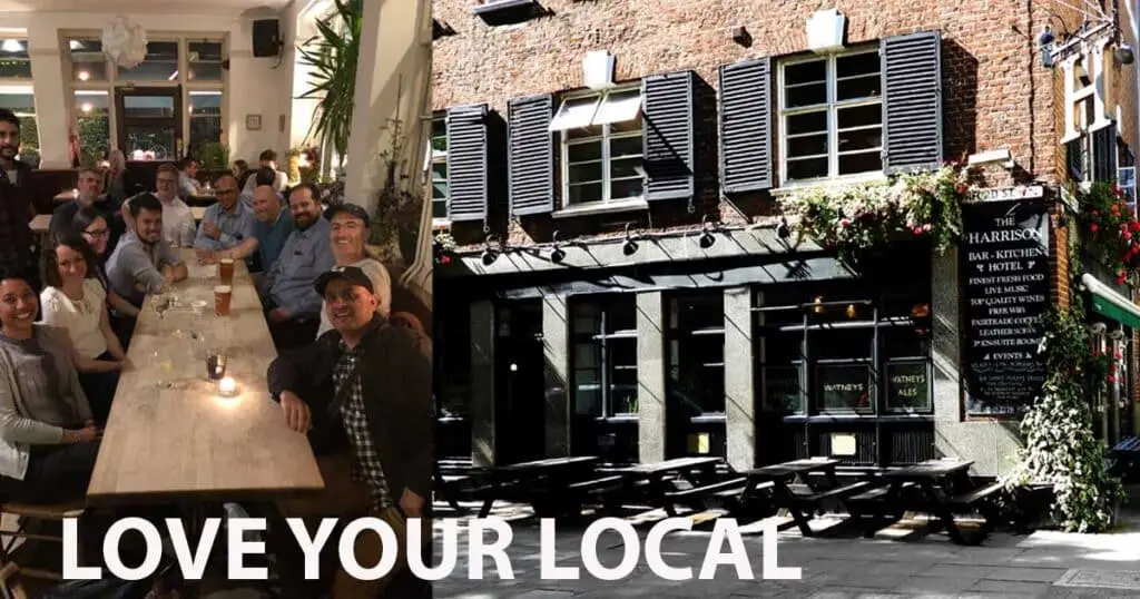 Book a table at The Harrison Pub for drinks, food, Sunday roast and the pub quiz.