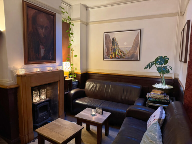 Our cosy snug area seats about 10 people and is perfect for group drinks.